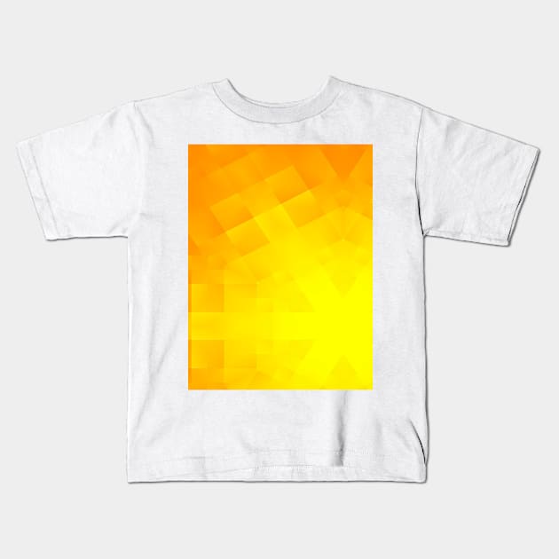 Stylization of the sun - summer and spring orange color Kids T-Shirt by Hujer